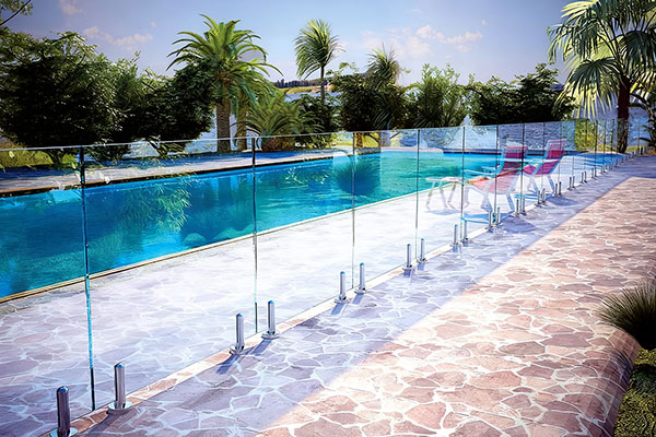 游泳池玻璃围栏