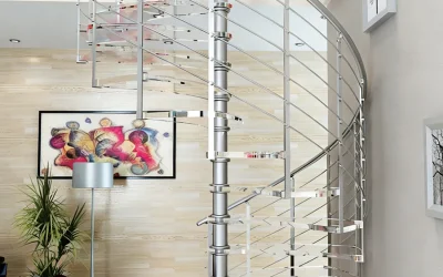 中柱旋转楼梯：优雅与实用的空间艺术